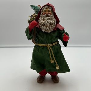 Vintage Clothtique Santa By Possible Dreams Old World Holding Sack 1990